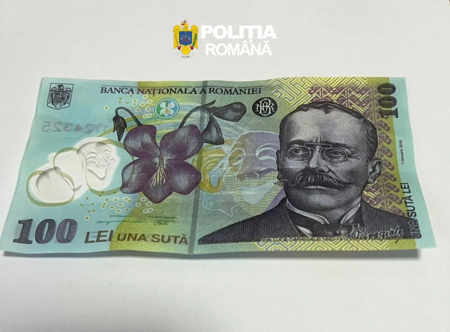 FOTO Alertă în Mehedinți! După euro falși de la Suceava, pe piață au apărut și bancnote de 100 de lei contrafăcute. Minori folosiți pentru plasarea banilor