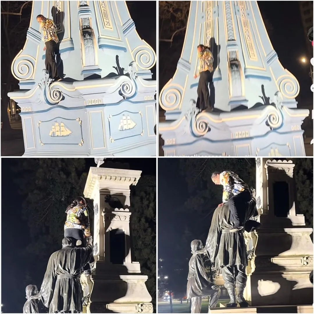 VIDEO Adolescentă filmată în timp ce vandaliza mai multe monumente din Brăila. Ce pedeapsă a primit
