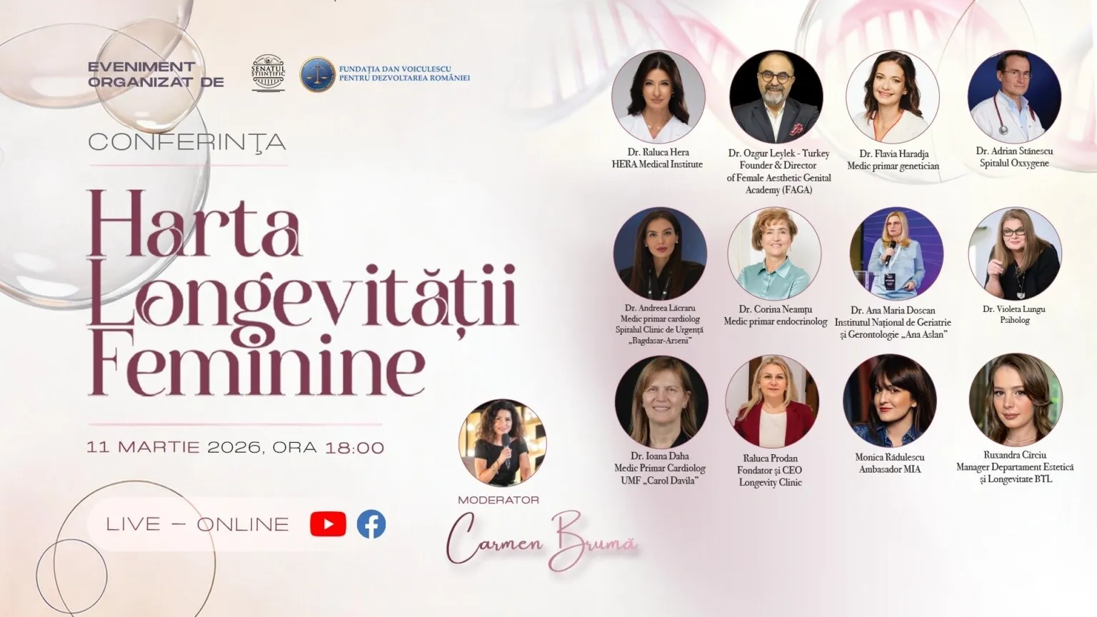 De ce trăiesc femeile mai mult decât bărbații? Experți români și internaționali explică fenomenul la Conferința „Harta Longevității Feminine”