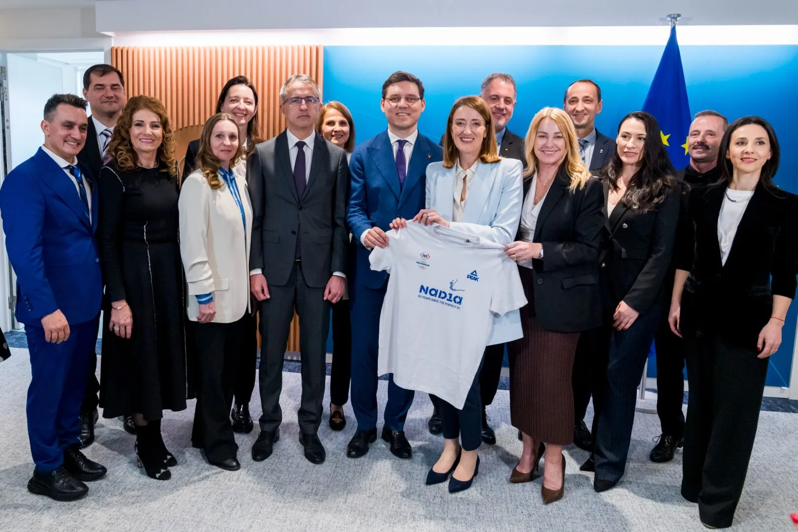 Parlamentul European a celebrat, la inițiativa vicepreședintelui Victor Negrescu, 50 de ani de la performanța istorică a Nadiei Comăneci