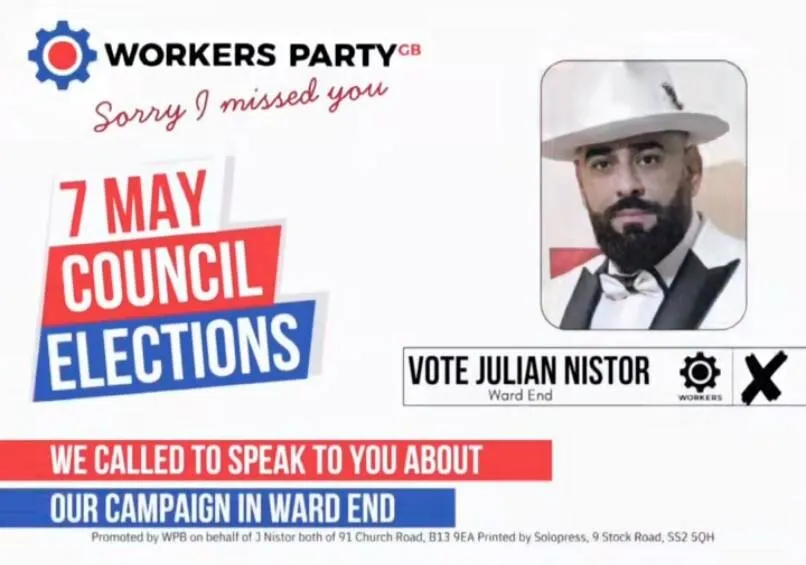 VIDEO 'Georgescu de Birmingham'. Român candidat în UK din partea unui partid anti-NATO: 'Avem nevoie de curățenie, fără șobolani, fără găuri'