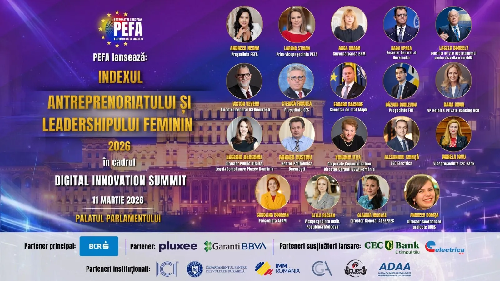 Patronatul European al Femeilor de Afaceri PEFA lansează Indexul Antreprenoriatului și Leadershipului Feminin