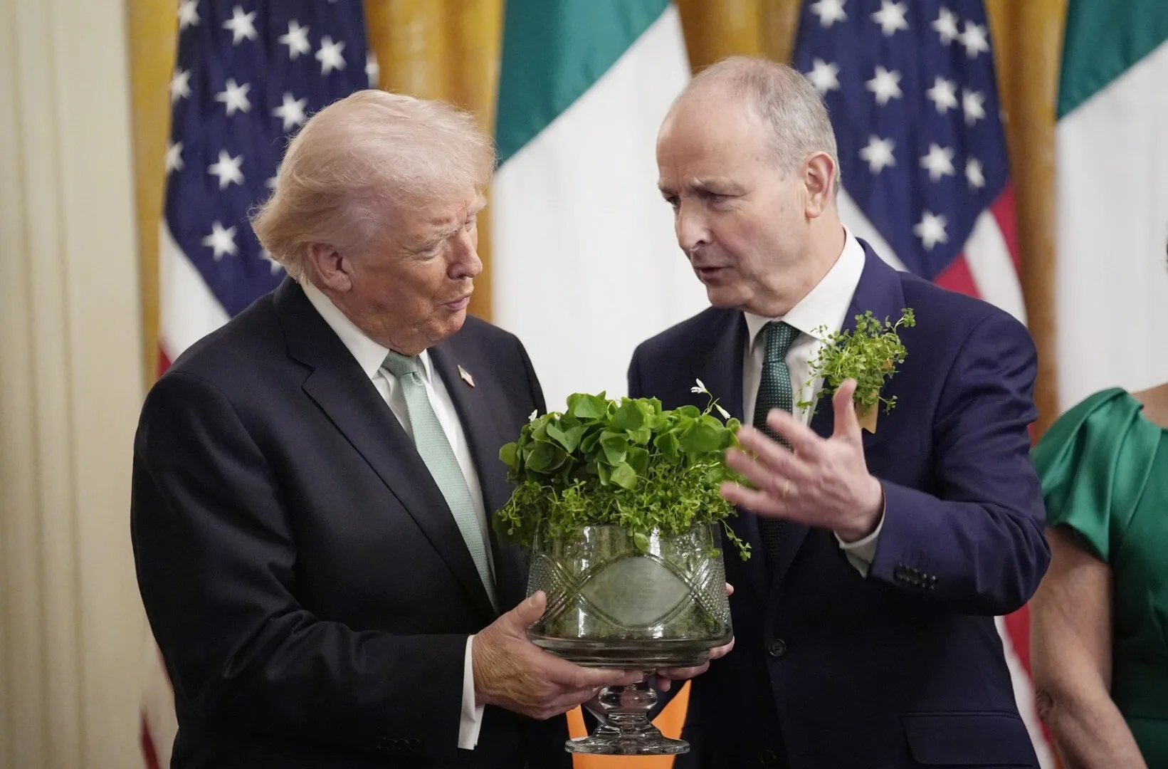 VIDEO Președintele irlandez îl înfruntă elegant pe Donald Trump la Casa Albă