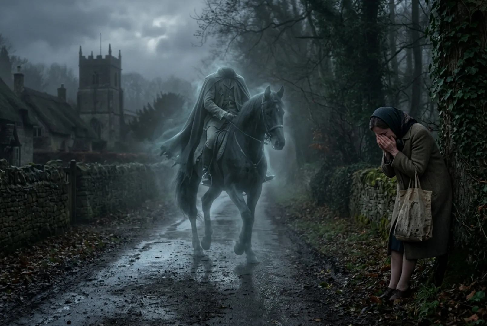 Călărețul-fantomă și femeia care plânge: aparițiile paranormale care terorizează un sat din Anglia
