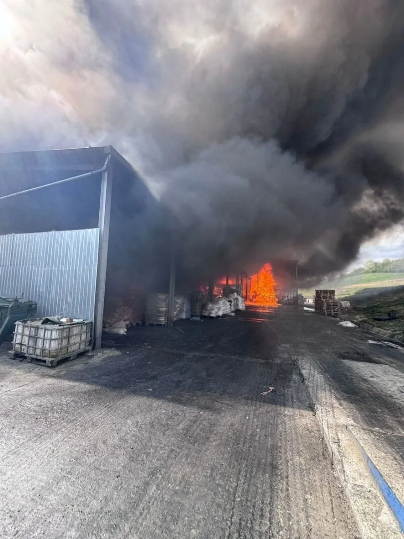 Incendiu puternic în județul Sălaj. A fost emis mesaj Ro-Alert