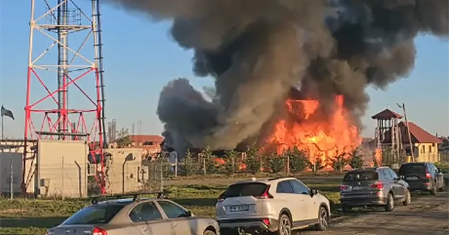 VIDEO Foc în loc de rugăciune, în Săptămâna Patimilor: O biserică a ars; flăcările au înghițit totul în câteva minute